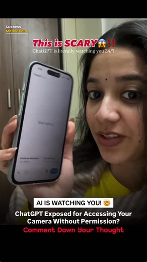 𝐌𝐨𝐭𝐢𝐯𝐚𝐭𝐢𝐨𝐧 | 𝐄𝐝𝐮𝐜𝐚𝐭𝐢𝐨𝐧 | 𝐋𝐢𝐟𝐞 𝐐𝐮𝐨𝐭𝐞𝐬 | Adarsh Gupta on Instagram: "SHOCKING |🚨A viral video claiming that ChatGPT was “caught accessing users’ cameras without permission” has been circulating widely on social media, particularly after a clip from a popular YouTuber-Gaurav Taneja -gained traction across platforms. Video Credit @poojaakalra No Copyright infringement intended Email (contact) Us to fix/remove. ❤️🙏 We used this video for only awareness purpose. The vide