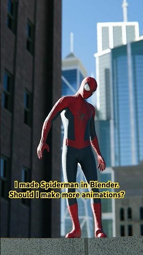 Amazing Spiderman Animation created in Blender #spiderman #blender3d