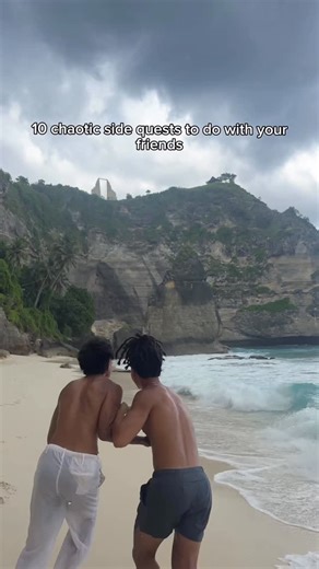 Jaylin Lee on Instagram: "1. Walk into a random grocery store and everyone buys the weirdest thing they can find — you have to eat it together after. 2. Take the last bus/train stop and spend 1 hour there without using your phone. 3. Each person gets $5 — thrift an outfit for another friend and they must wear it in public. 4. Wake up at 4:30am and watch the sunrise from somewhere illegal-feeling (roof, hill, parking structure). 5. Pretend it’s 2007 — no GPS, print directions, and try to reach a