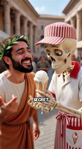 What Happens | If Romans Taste Ice Cream for the First Time 🍦📜 #shorts