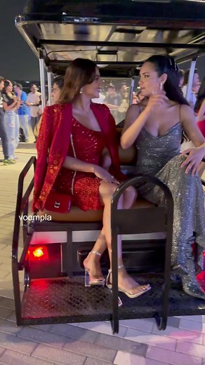 456K views · 4.7K reactions | IIFA ke VIPs朗 Esha Gupta and Krystle D’Souza! Not a gaddi red challenger but hey trust tinsel town peeps to glam TF out of a humble golf cart | Voompla | Facebook