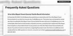 Popular face moisturizer sold nationwide recalled, FDA says