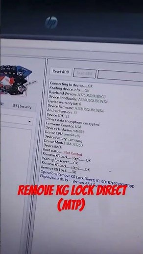 All samsung remove KG lock & MDM direct (MTP) by Eft-pro