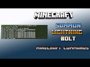 Blitz / Lightning Bolt erzeugen 🔧 Minecraft Command Tutorial 🔧 Deutsch / German