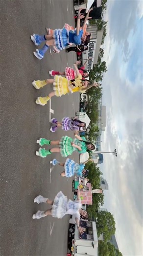 Even though the strong winds are making it impossible to hear, the iLiFE girls are still going st...