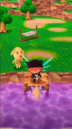 [Animal Crossing Pocket Camp Completion] I went for a rare fish in one shot and the results were ...
