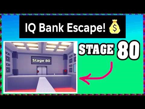 STAGE 80 IQ BANK ESCAPE Walkthrough [Full Guide English] 💰(How To Escape Stage 80 in Iq Bank Escape)