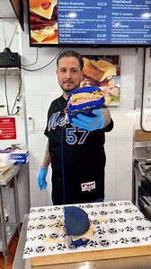 Meet the ultimate game day MVP: the ‘OMG’ sandwich! 🥖⚾️ Available on Grimace Bread during @mets home games, and on regular bread every other day. Whether you’re at the ballpark or watching from home, this is a home run for your taste buds! Don’t miss out on this New York Mets-themed perfection 💙🧡 📍7555 Metropolitan Ave, Queens, NY 📞(718) 326-7973 👕 Merch available 📦 Nationwide shipping available Order via the @mariosmeatsanddeli app 📲 #butcher #deli #butchershop #porkstore #butcherlife #