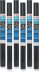 Con-Tact Brand Creative Covering Chalkboard Self-Adhesive Shelf Liner, 18" x 6', Black, 6 Rolls
