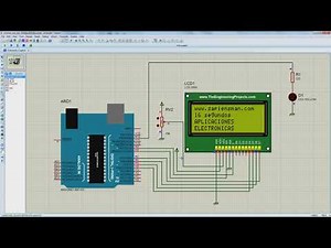 Uso de la pantalla LCD2004 20x4 con Arduino Uno en Proteus