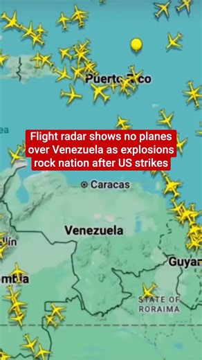 US Air Strikes Confirmation Over Caracas Venezuela