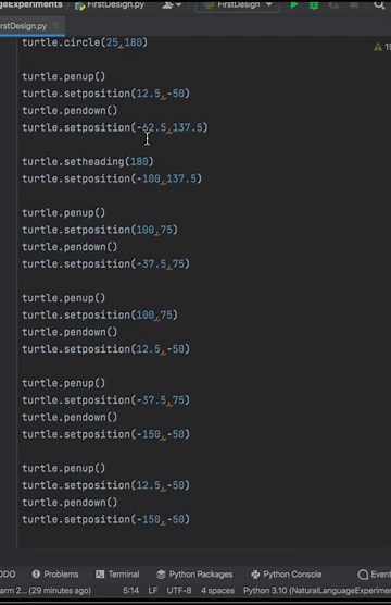 Bicycle drawing in Python Turtle | Python Turtle graphics #shortsfeed #python #turtlegraphics
