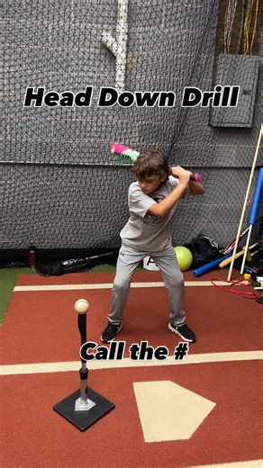 2.9K views · 193 reactions | Head Down Drill Drill I use sometimes to encourage players to keep their head down. Easy for players to make adjustments from pulling the head out. ✅Flash a number ✅Call the number / head down ❌Head out / Cant see it. #baseball #hitting #youth #development #drills | The Ultimate Swing | Facebook