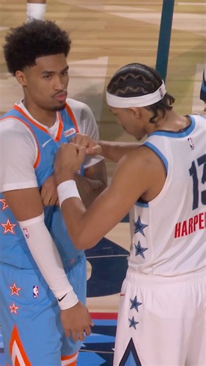 Head coach Austin Rivers gives us his insight on the Harper brothers and what it truly means to play with your brother! 🫶 | NBA