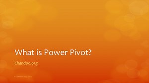 Learn Power Pivot for Excel » Chandoo.org - Learn Excel, Power BI & Charting Online