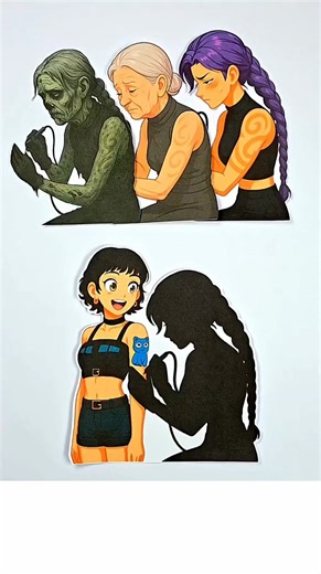 Kpop demon hunter tattooist rumi shadow matching challenge 🤩 #kpopdemonhunter​​​ #kpop​ #trending #rumiandjinu #brainrot #animation #reel | Brainrot play