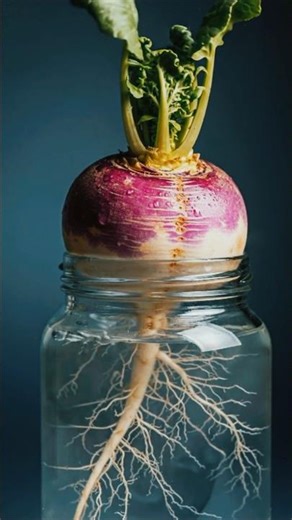 Turnip cultivation through hydroponics. #shorts #viral #trending #plants #agriculture #aivideo