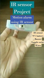 IR sensor Project। object motion alarm using IR sensor।IR sensor।