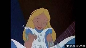 Alice in Wonderland Crying on Make a GIF