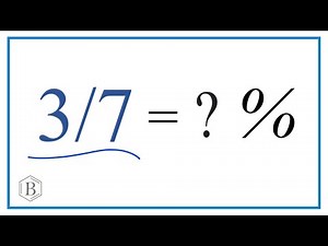 3/7 as a Percent