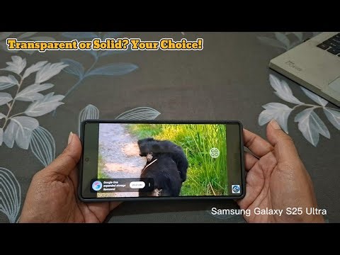 How to Make Your Assistant Menu Icon More Transparent or Solid on Samsung Galaxy S25 Ultra