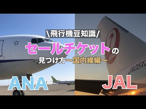 【格安で乗れる！？】JAL、ANA国内線セールを利用しお得に乗ろう