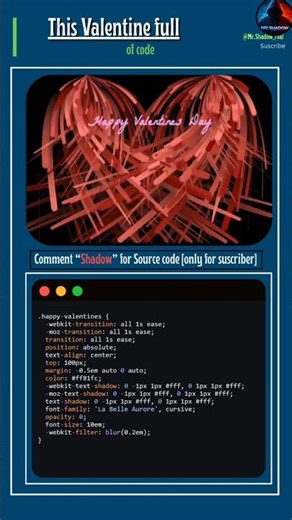make love using animation particles This valentine full off codes| html #coding #uidesignlearning