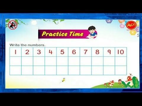 Write Numbers 1 to 10 | Writing Practice | Maths Magic Page 21 Part 3 | practice time |