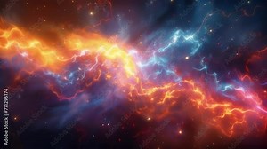 Crackling bolts of electricity shoot out from the center of the energy fields their jagged edges leaving trails of luminous sparks in their wake.