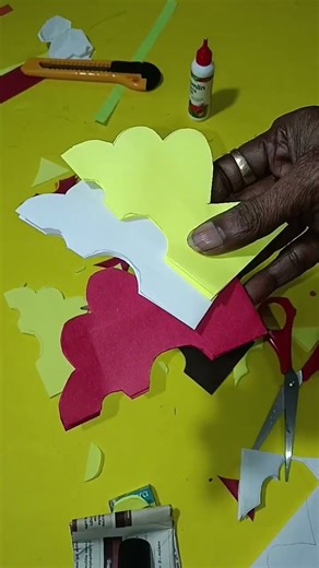 Paper cut 3D flower 🌸