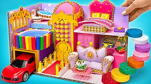 Let's Make Mega Luxury Dream Dollhouse from Cardboard And Clay
