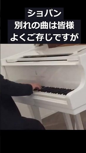 【ショパン、もう一つの別れ】超有名な「別れの曲」だけでなく、「別れのワルツ」とてもメランコリーで素敵な曲です。