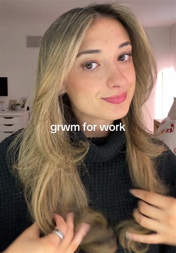 quick grwm for the work day💋💄 @rhode skin @Benefit Cosmetics @Palladio Beauty @loréal paris usa @Summer Fridays @Dyson USA