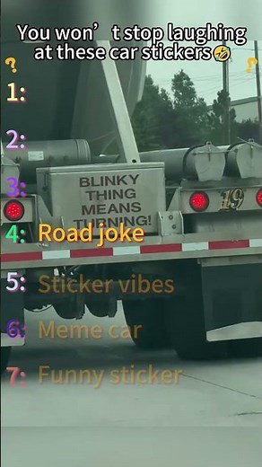 You won’t stop laughing at these car stickers🤣 #funny #fyp #carstickers #bumpsticker #car #viral