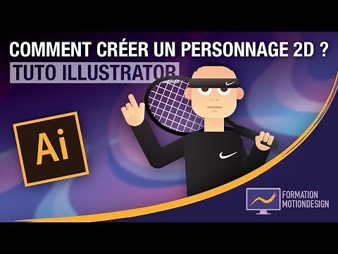 Comment créer un personnage 2d ? - Tuto Illustrator personnage