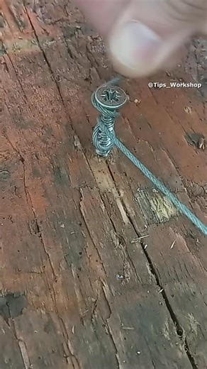 Few people know this technique. How to securely secure a cable with a screw. Practical Tips and tricks to do at home. Useful DIY idea #shorts​ #diy​ #tips​ #howto​ #tricks​ #cable​ #screw​ #handytips​ #idea | Tips WorkShop | Facebook