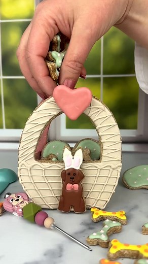Hoppy Easter from our pups to yours! Here's a fun Easter basket we made out of treats--full of treats! What did the Bunny bring you? #easter #happyeaster #easterbunny #spring #eastereggs #easterdecor #eastersunday #bunny #love #handmade #smallbusiness #easteregg #easterbasket #family #food #shoplocal #instagood #art #eggs #shopsmall #cute #photography #dog #dogs #ilovemydog #dogstagram #dogsofinstagram #dogtreat #treatsfordogs #baking | Pastries 4 Pets
