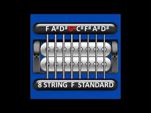 Perfect Guitar Tuner (8 String F Standard = F A# D# G# C# F# A# D#)