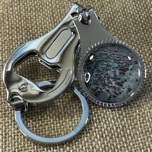 Handmade Fluid Art Keychain: Abstract Key Charm. Nail Clipper, Bottle Opener Combo - Etsy