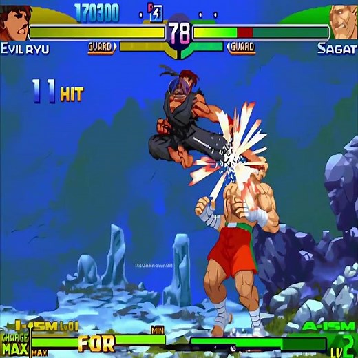 Pressão infinita: Evil Ryu vs Sagat