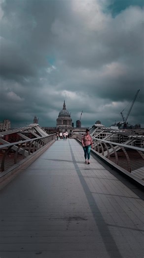 The Millennium Bridge ##london##history##daysout##tourist##fyp##wow##weather##stpauls