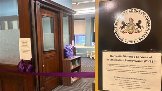 NOW OPEN: A newly expanded space for Domestic Violence Services of Southwestern PA is now available inside the Washington County Courthouse offering victims a safe, private place for support during an incredibly challenging time. 💜 | Washington County PA