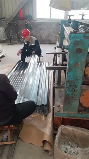 Galvanized Corrugated Sheet Roll Forming Process | Real Factory Footage