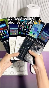 Our best selling flip phones of July 🏆 #flipphone #androidflipphone #samsungfolder2 #altmive