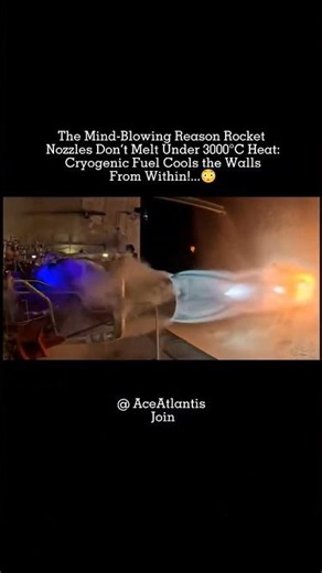 3000°C Heat, Yet No Melting! Cryogenic Fuel Keeps the Rocket Nozzle Cool! | #RocketScience #Rocket