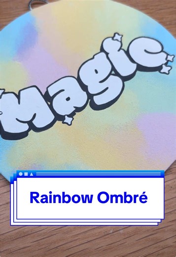 Experimenting with Rainbow Gradients Using Sponge Method