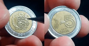 Esta es la preciada moneda de 5 soles por la que pagan actualmente una astronómica suma en DÓLARES