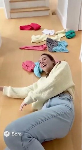 Laundry Slip Fail 👕😂 | Clothes Everywhere!