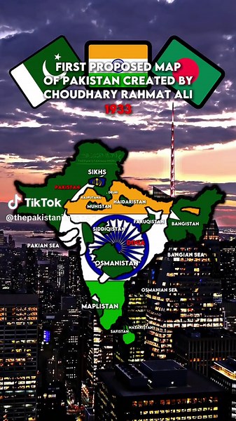 First ever proposed map of a Muslim Nation in South Asia created in 1933 ⚠️No hate educational purposes only⚠️ #rahmatali #choudhary #pakistan #pakistani #pakistan🇵🇰 #pakistani_tik_tok #bangaldesh #bangladesh🇧🇩 #india #india🇮🇳 #southasia #muslim #hindu #sikh #nations #mapper #map #mapping #flags