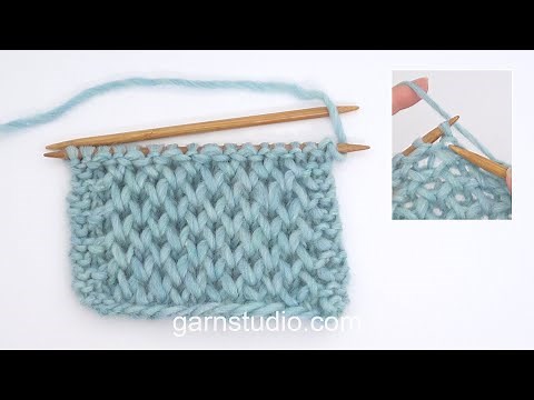 How to knit the waffle pattern in DROPS 157-21